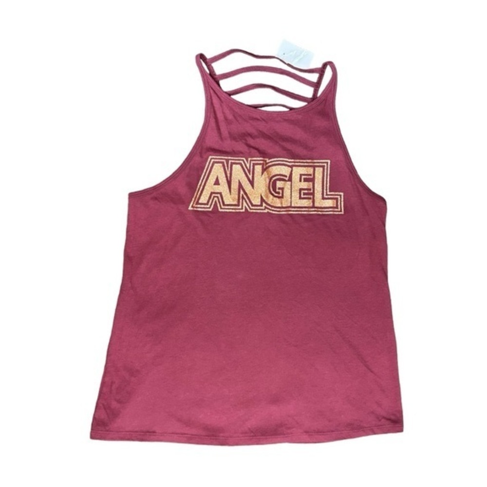 Victorias Secret Rose Gold Logo Ladder Straps on Back Tank Top M